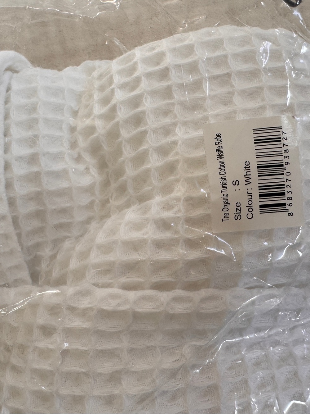 Quince organic cotton white robe size small brand new still in package - Picture 6 of 7